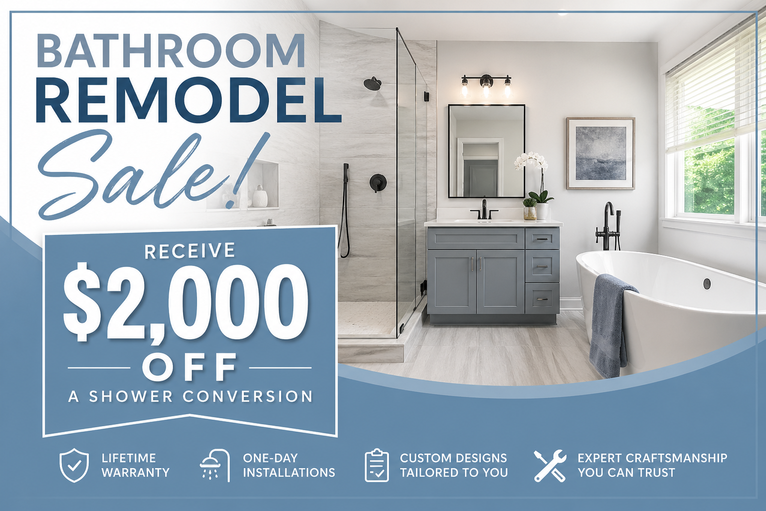 30% Off Bathroom Remodel Spring Sale in Detroit